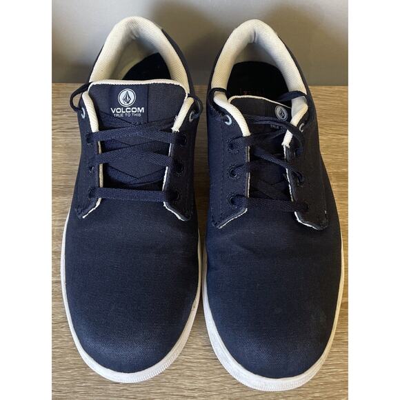 Volcom Mens True Composite Toe Skate Style Blue Slip Resistant Work Shoe 7.5M